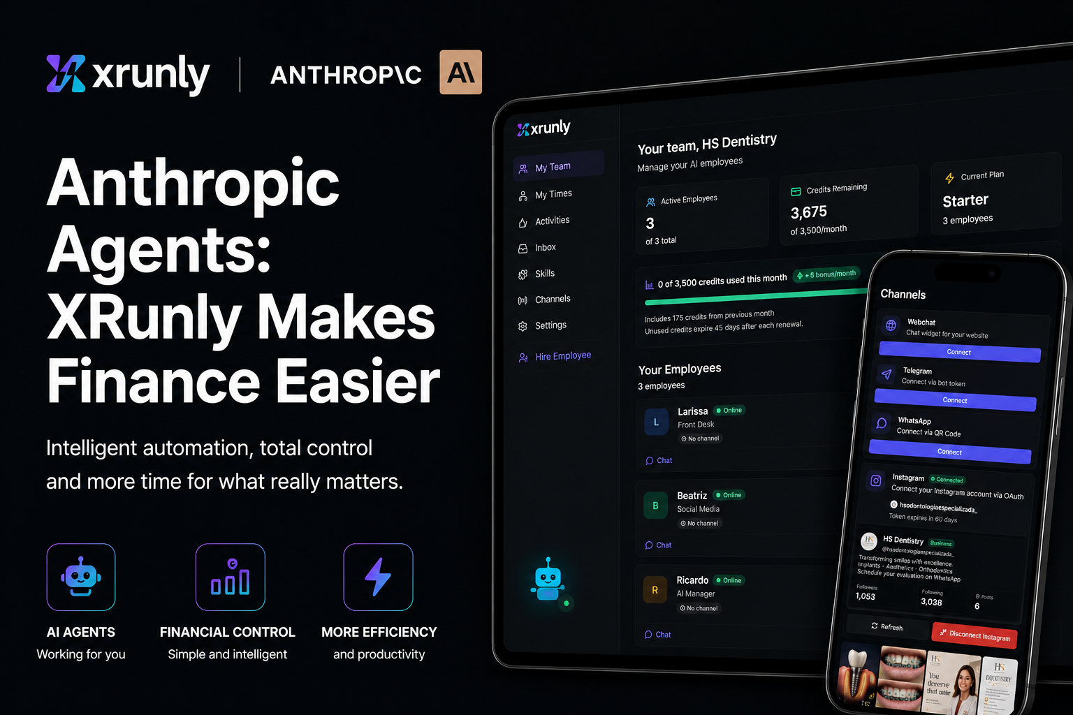 Agentes da Anthropic: XRunly Torna Finanças Mais Fácil